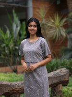NB Printed Ash Grey Star Maternity Maxi